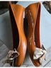 FURLA 100% Rubber Orange Flats Size 8 - photo 12