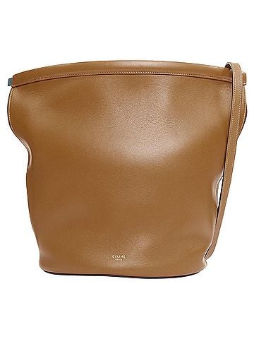 Céline CELINE 2018 Phoebe Philo Clasp Bucket tan brown smooth calf clasp shoulder bag (view 1)