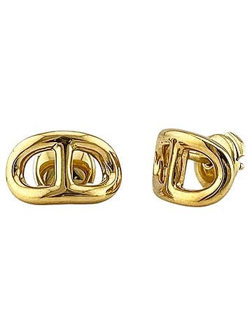 Hermès Hermes Chaine d'Ancre Earrings, 18K Yellow Gold, Women's. (view 1)