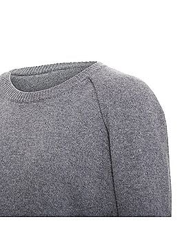 Mario Valentino Valentino cashmere grey cape back pullover sweater (view 2)