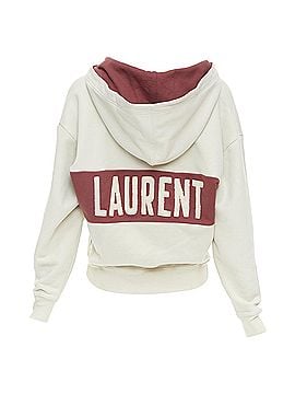 Saint Laurent Saint Laurent 2022 Logo Crop Hoodie (view 2)