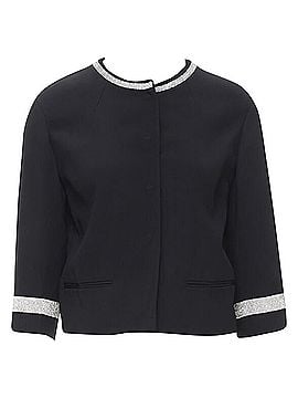 Dolce & Gabbana Dolce &amp; Gabbana silver crystal rhinestone collar cuff dinner jacket (view 1)