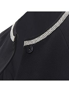 Dolce & Gabbana Dolce &amp; Gabbana silver crystal rhinestone collar cuff dinner jacket (view 2)