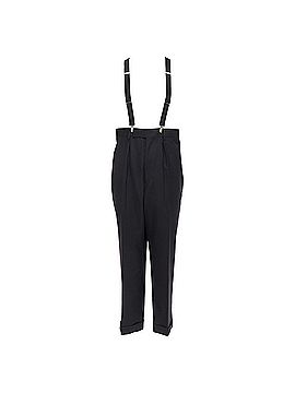 Junya Watanabe Junya Watanabe wool suspender high waisted harem pants (view 1)