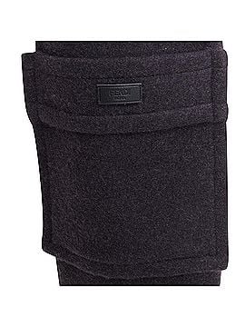 Fendi Fendi cashmere bicolor pocket fringed long scarf (view 2)