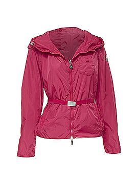 Moncler Moncler Gazon Giubbotto back ruffles belted waist windbreaker jacket (view 1)