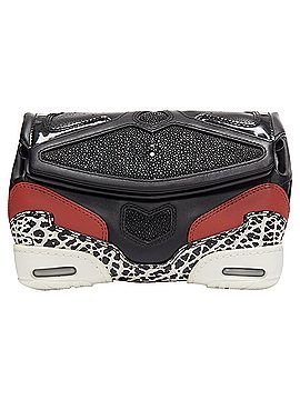 Alexander Wang Alexander Wang Runway Sneaker black leather panels clutch bag (view 1)