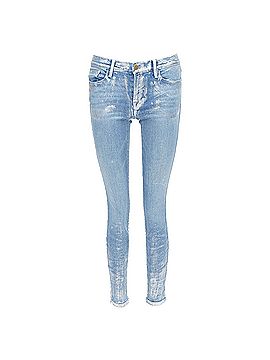 FRAME Frame Le Skinny de Jeanne metallic coated jeans (view 1)