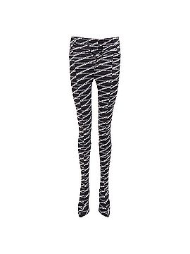 Balenciaga Balenciaga runway Demna Pantashoe black logo high heel boot pants (view 2)