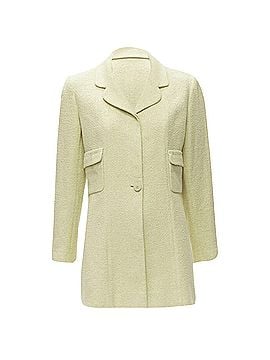 Chanel Chanel pastel tweed CC button long jacket (view 1)