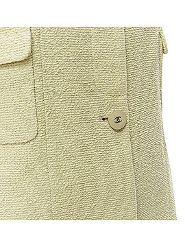 Chanel Chanel pastel tweed CC button long jacket (view 2)