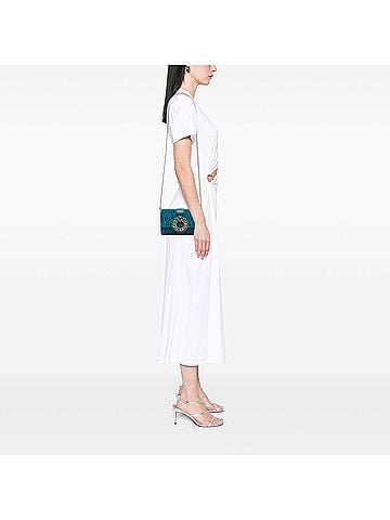 Miu Miu Matelasse Velvet Crystal Embellished Crossbody (view 2)