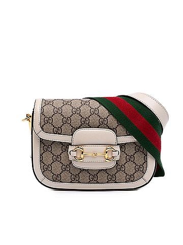 Gucci Small GG Supreme Web Horsebit 1955 Crossbody (view 1)