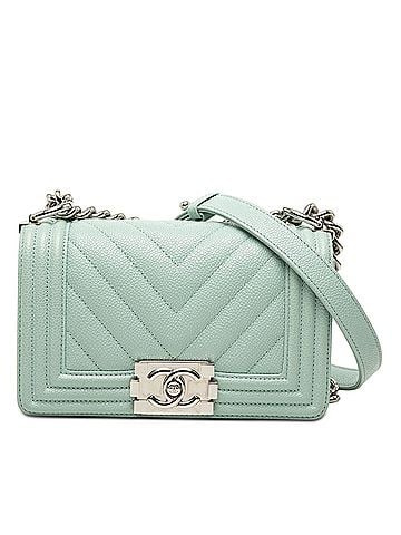 Chanel Small Chevron Caviar Boy Flap (view 1)