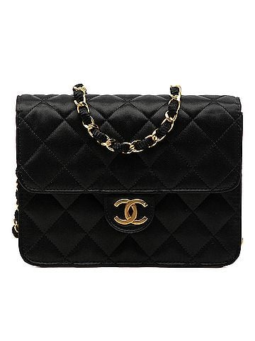 Chanel Mini Square Classic Satin Single Flap (view 1)