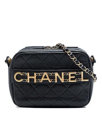 Chanel Quilted Calfskin Logo Enchained Camera Bag (view 1)