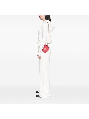 Chanel CC Quilted Lambskin Diamond Clutch with Chain (view 2)