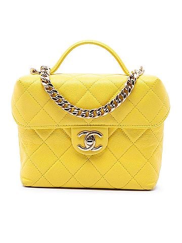 Chanel Quilted Caviar Handy Box Vanity Case with Chain (view 1)