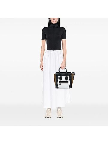 Céline Micro Tricolor Calfskin and Suede Luggage Tote (view 2)
