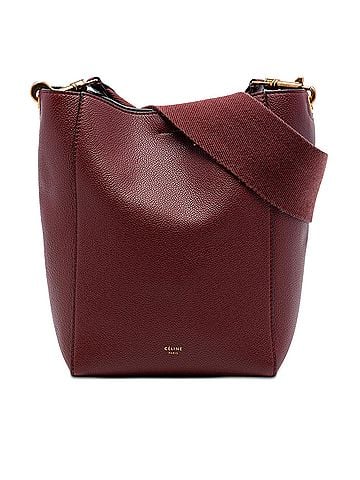 Céline Small Leather Seau Sangle Bucket Bag (view 1)