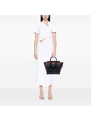 Céline Mini Tricolor Leather Luggage Tote (view 2)