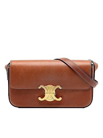 Céline Shiny Calfskin Claude Shoulder Bag (view 1)