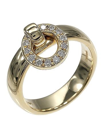 Tiffany & Co. Tiffany &amp; Co. Door Knock Ring, 18K Yellow Gold, Diamond, Approx. 7.34g. (view 1)