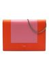 Céline 100% Leather Orange Leather Frame Wallet on Chain One size - photo 1