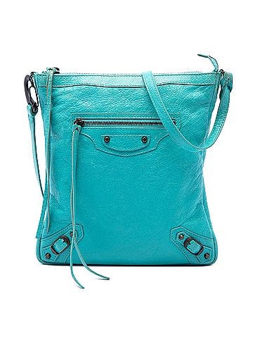 Balenciaga Lambskin Motocross Classic Flat Crossbody (view 1)