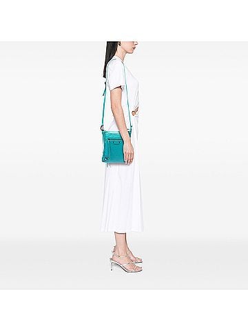 Balenciaga Lambskin Motocross Classic Flat Crossbody (view 2)