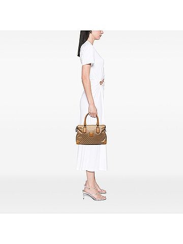 Céline Macadam Coated Canvas Handbag (view 2)