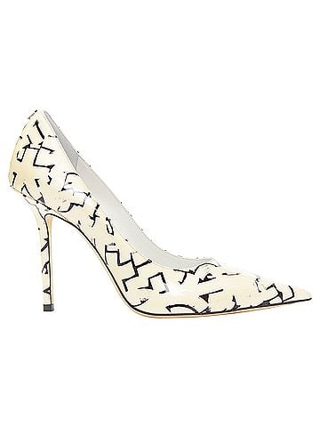 Jimmy Choo Jimmy Choo Poggy graphics pearl leather pumps (view 1)