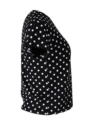Comme des Garçons Comme des Garcons PLAY Polka Dot Heart Emblem T-shirt in Black Cotton (view 2)