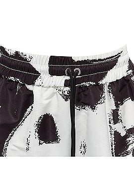 Alexander McQueen Alexander McQueen Brh Graffiti high waisted shorts (view 2)