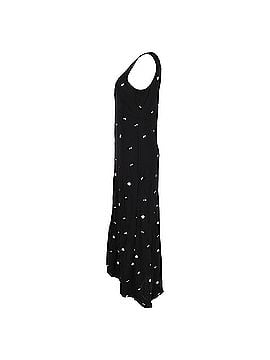 Paco Rabanne Paco Rabanne Embroidered Maxi Dress in Black Viscose (view 2)