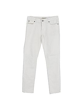 Burberry Burberry Straight-Leg Jeans in White Cotton (view 1)