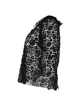 Self-Portrait Self-Portrait Floral Lace Blouse in Black Polyester (view 2)