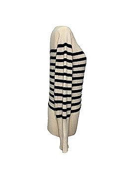 Erdem Erdem Striped Crewneck Sweater in Multicolor Cashmere (view 2)