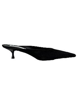 Victoria Beckham Victoria Beckham Pointed-Toe Low-Heeled Mules in Black Suede (view 1)