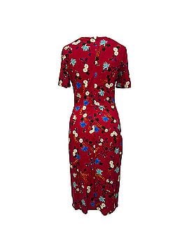 Erdem Erdem Floral-Print Short Sleeve Midi Dress in Multicolor Viscose (view 2)