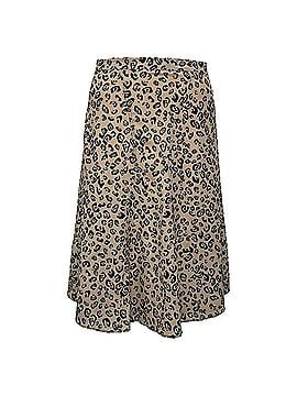 Altuzarra Altuzarra Leopard-Print Midi Skirt in Beige Silk (view 1)