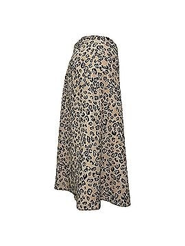 Altuzarra Altuzarra Leopard-Print Midi Skirt in Beige Silk (view 2)