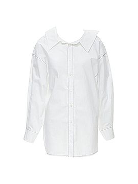 MARNI Marni cotton stitching deconstructed collar overd shirt (view 1)