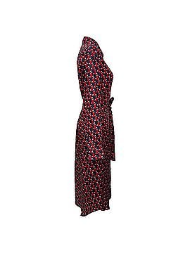 Lanvin Lanvin Embellished Printed Midi Shirt Dress in Multicolor Silk (view 2)