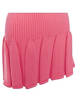 Balmain Balmain keyhole neck ribbed flutter skirt mini dress (view 2)