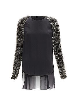 3.1 Phillip Lim Phillip Lim spike bead embellished raglan sleeve top (view 1)