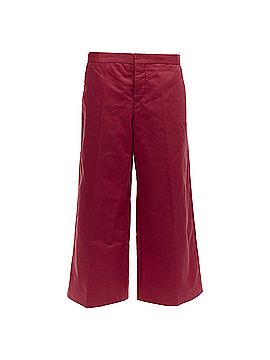 MARNI Marni cotton linen minimal classic wide cropped pants (view 1)