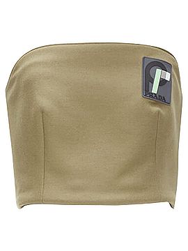 Prada Prada Sports Logo rubber badge wool strapless bustier (view 1)