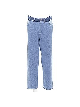 Barrie Barrie cashmere cotton trompe loeil topstitch knitted pants (view 1)