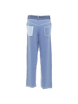 Barrie Barrie cashmere cotton trompe loeil topstitch knitted pants (view 2)